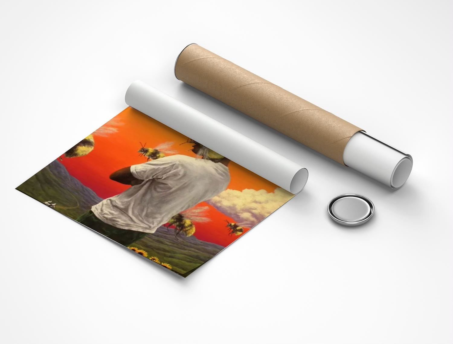 Rolled poster