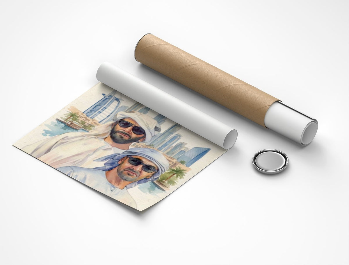 Rolled poster