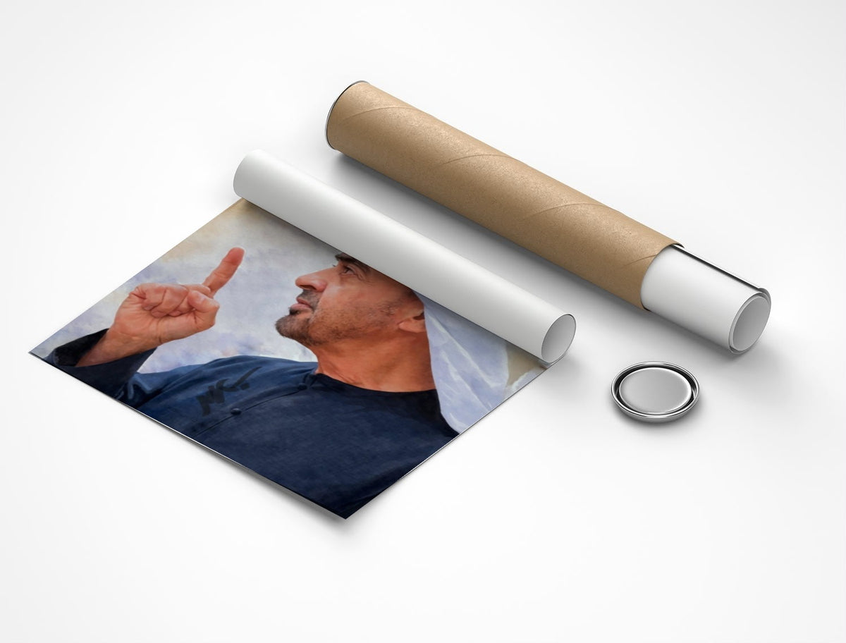 Rolled poster