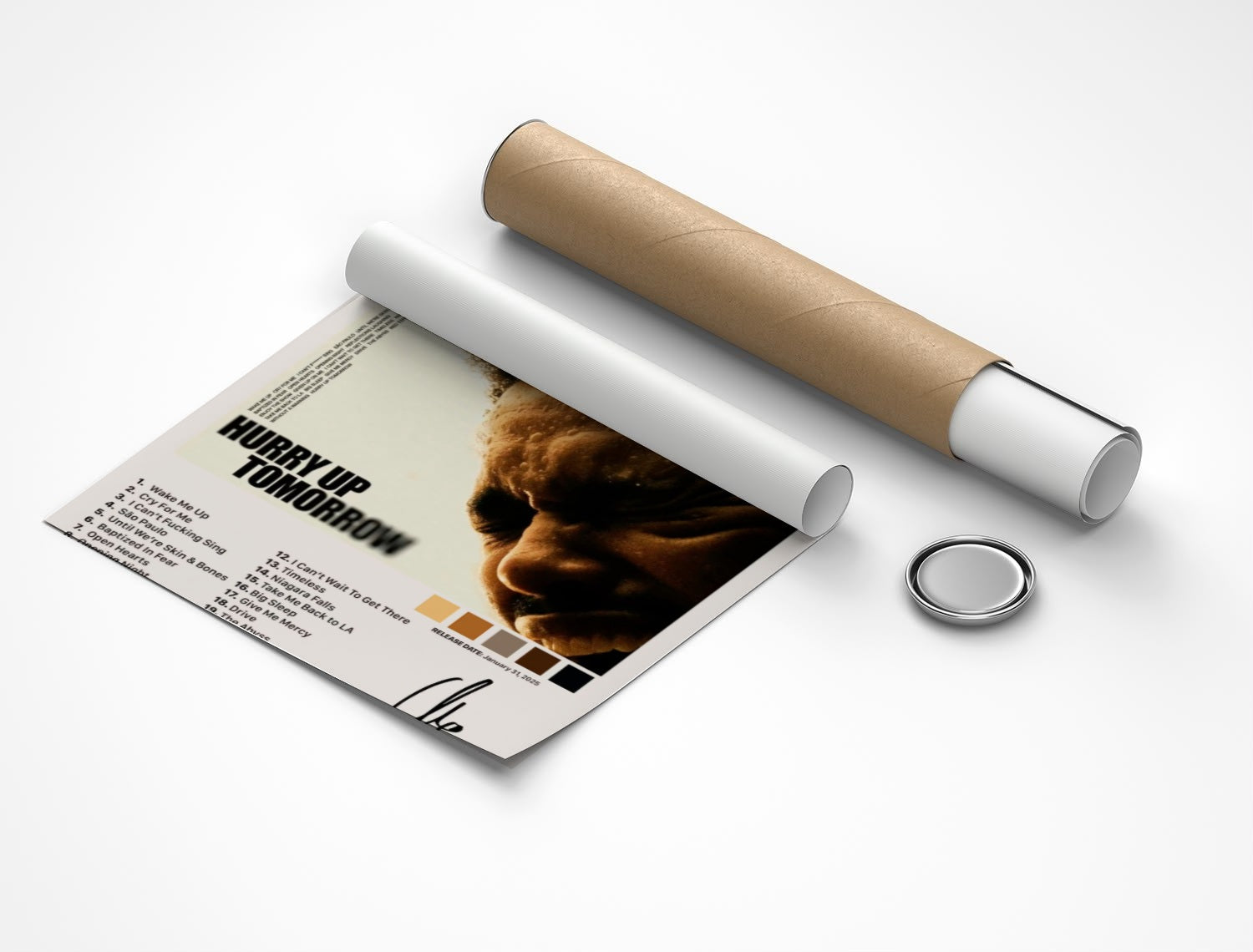 Rolled poster