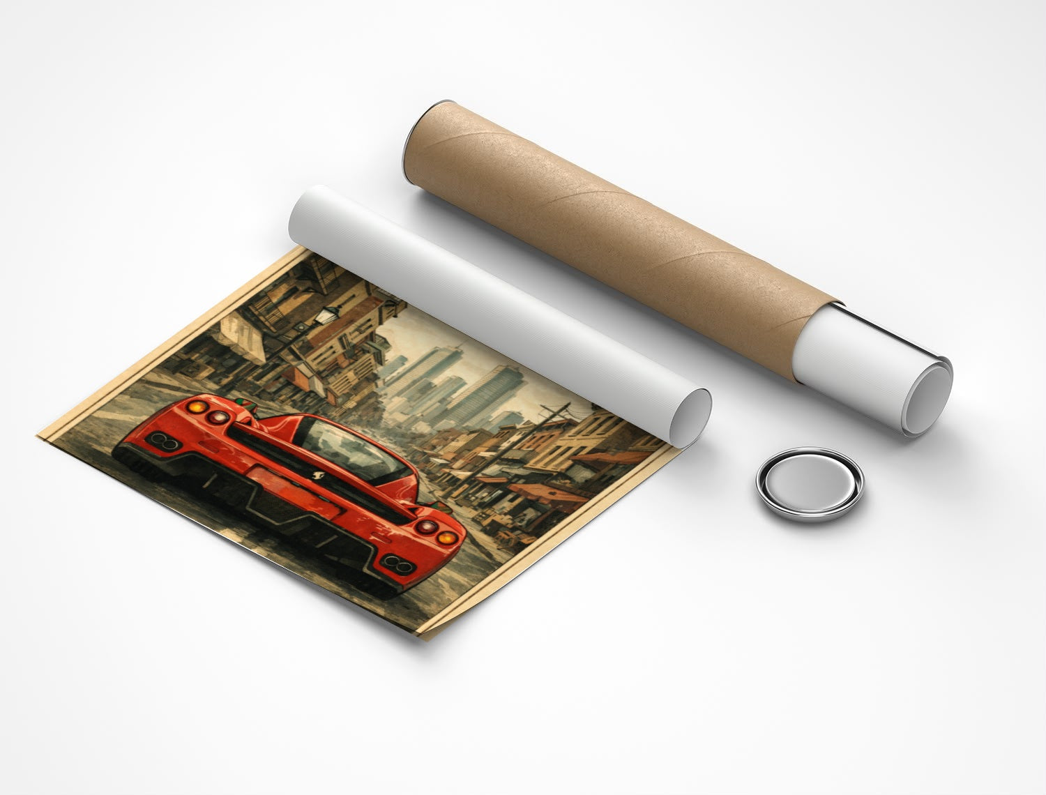 Rolled poster