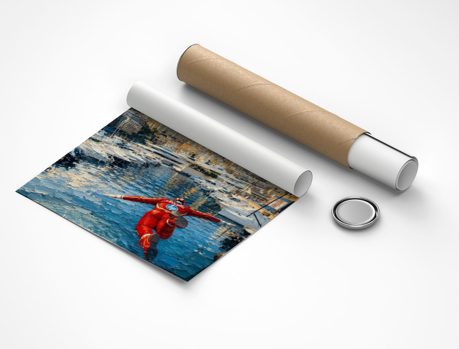 Rolled poster