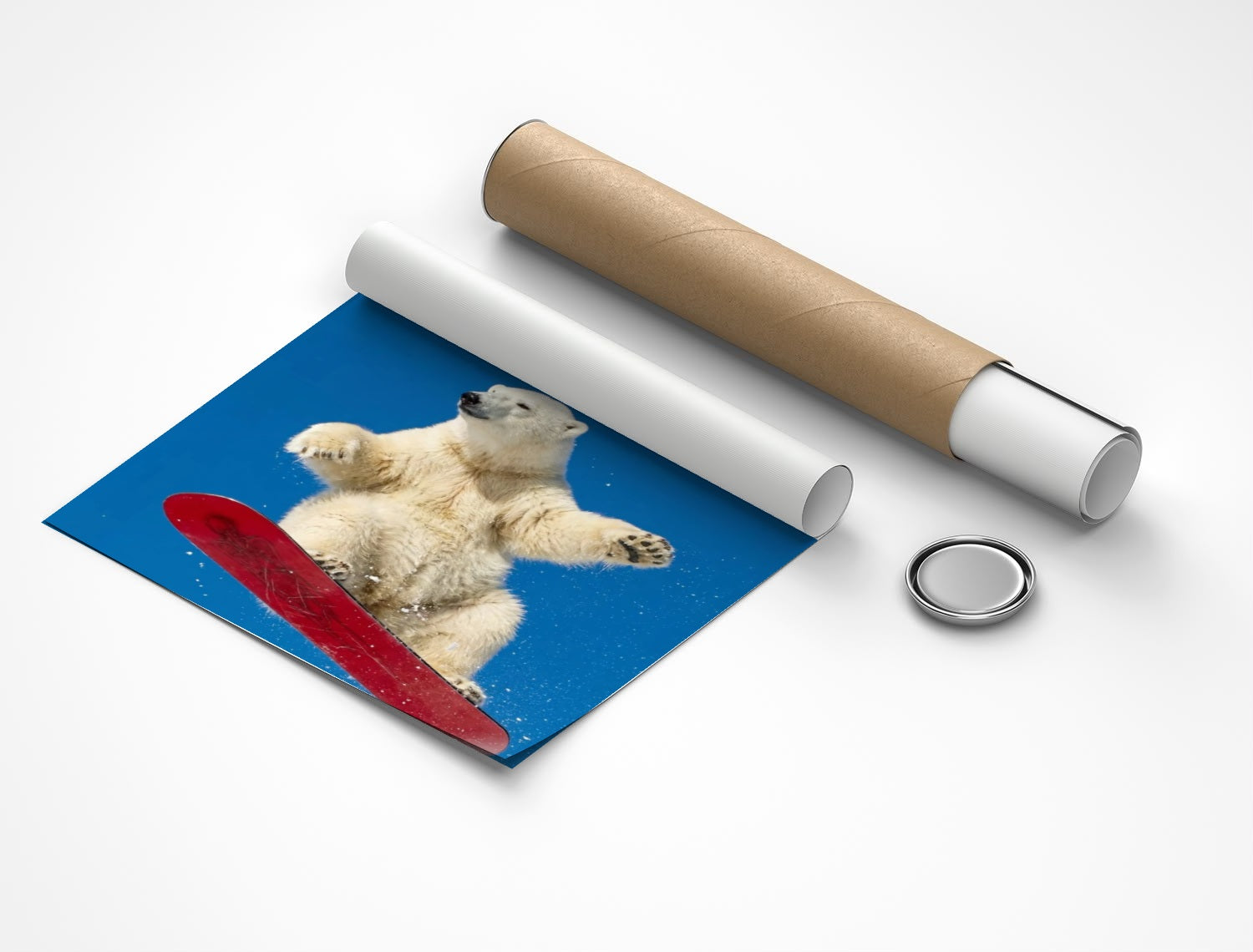 Rolled poster