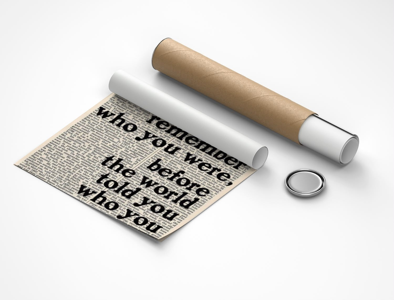 Rolled poster