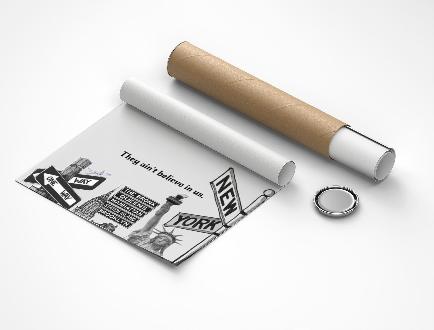 Rolled poster