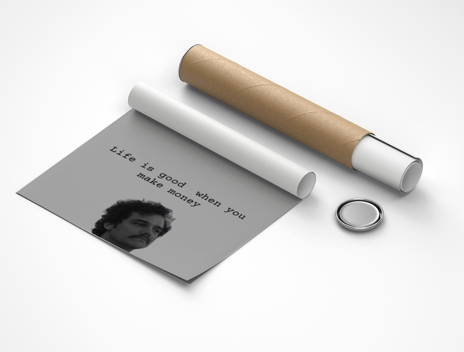 Rolled poster