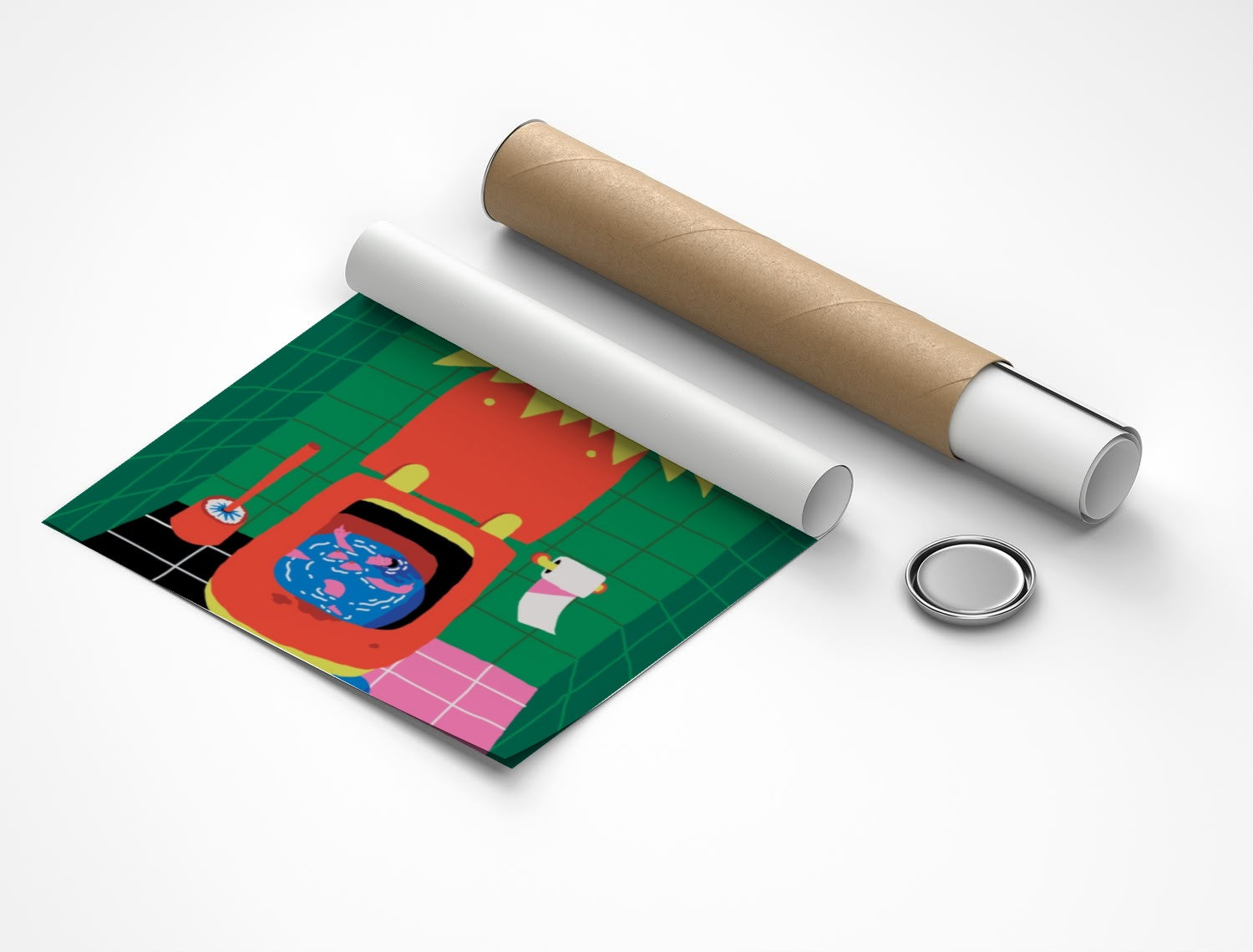 Rolled poster