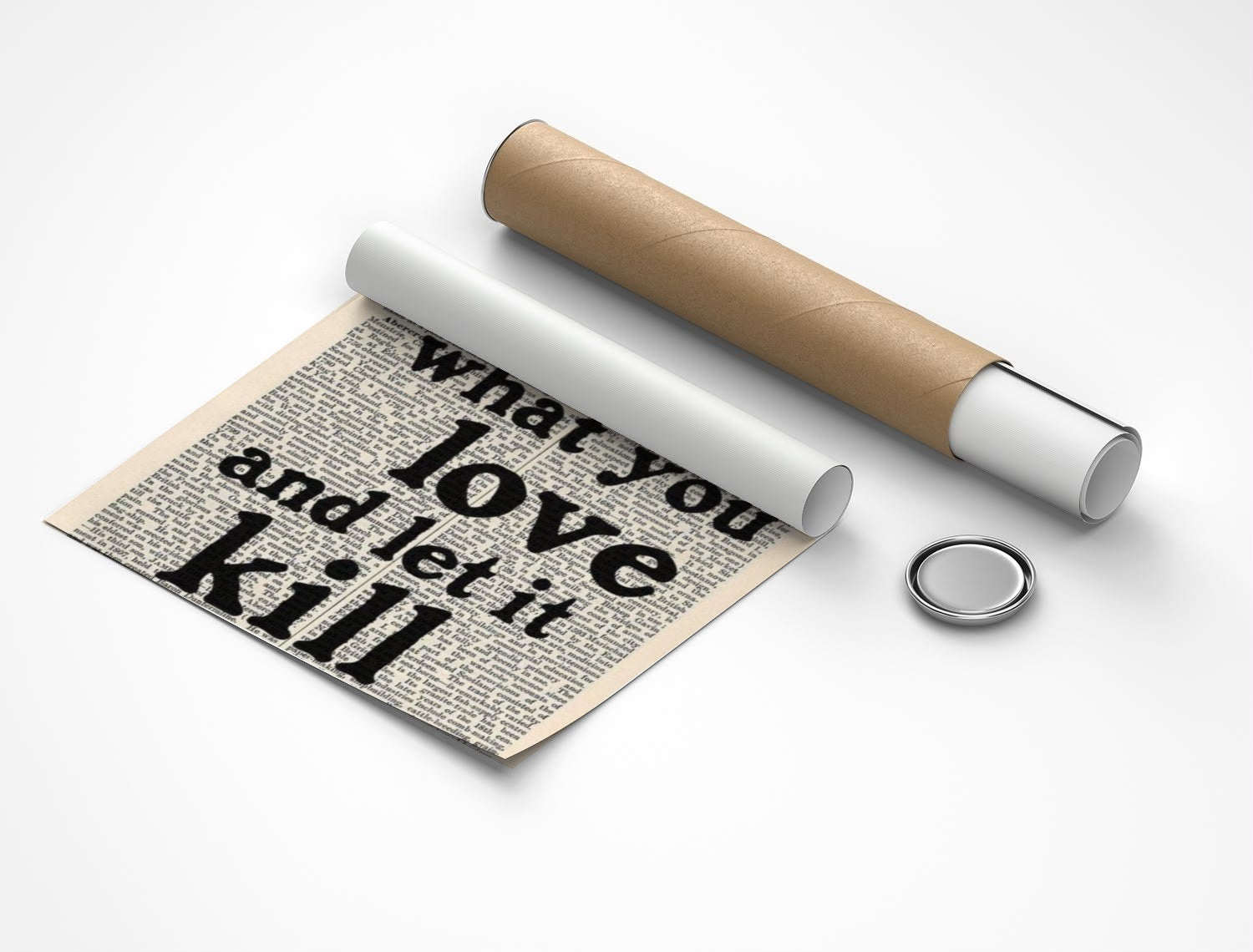 Rolled poster