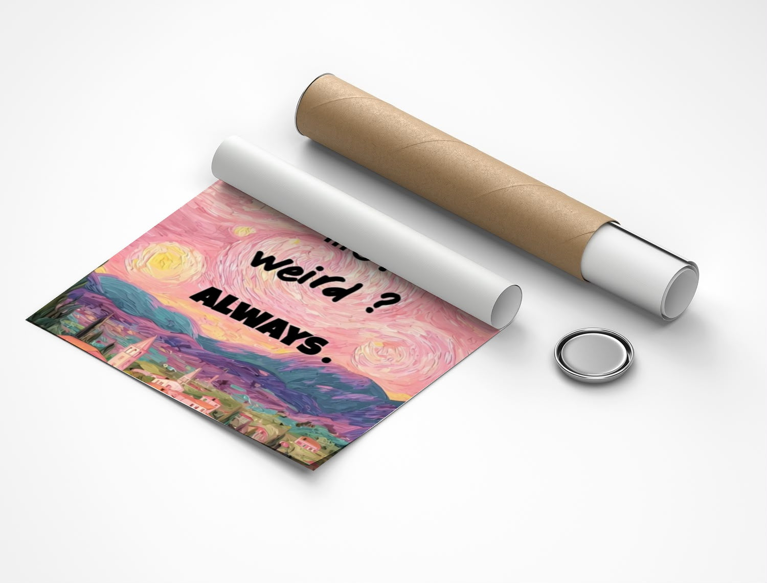 Rolled poster