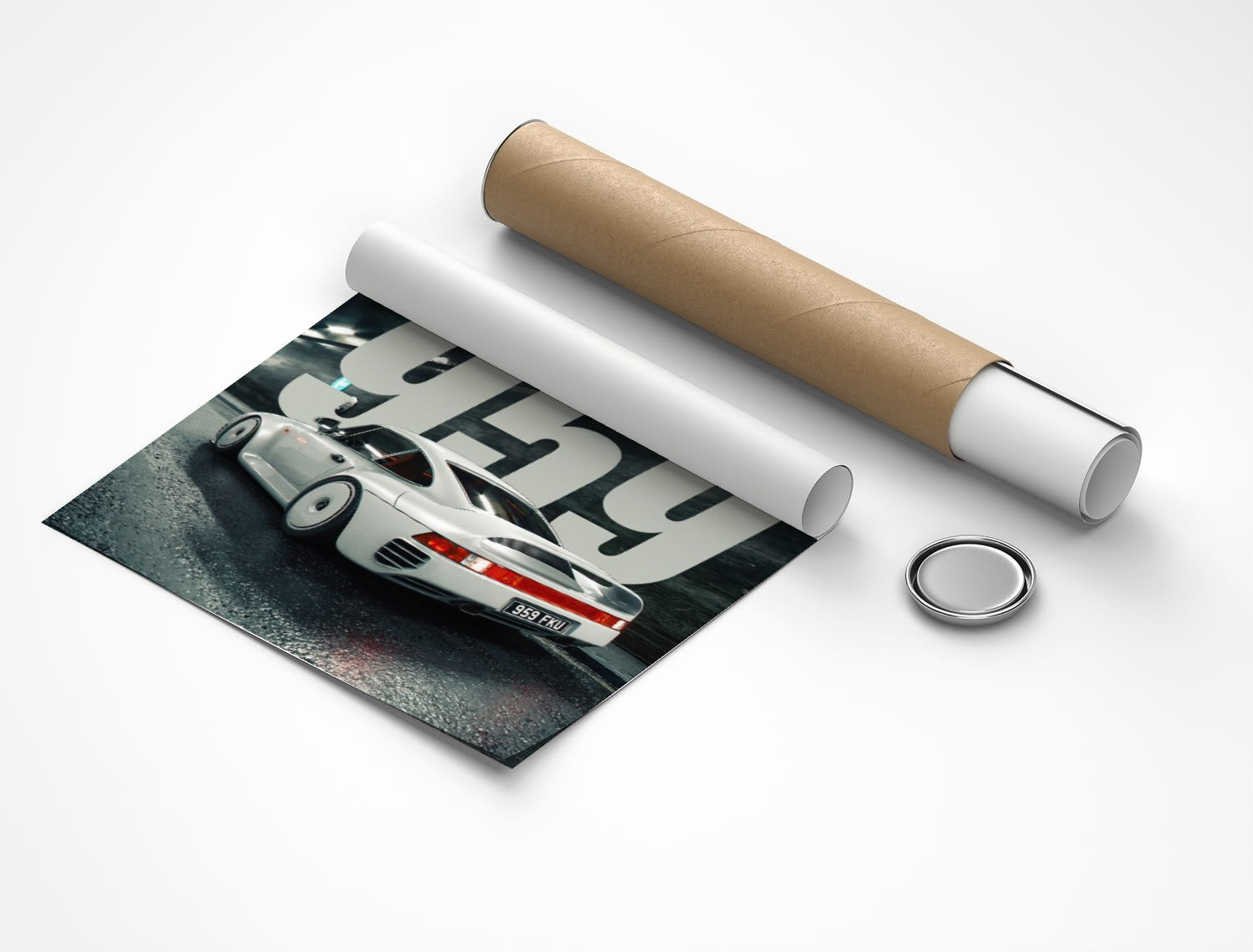 Rolled poster